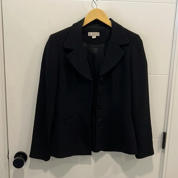 Bebe black blazer size 4 - Picture 2 of 7
